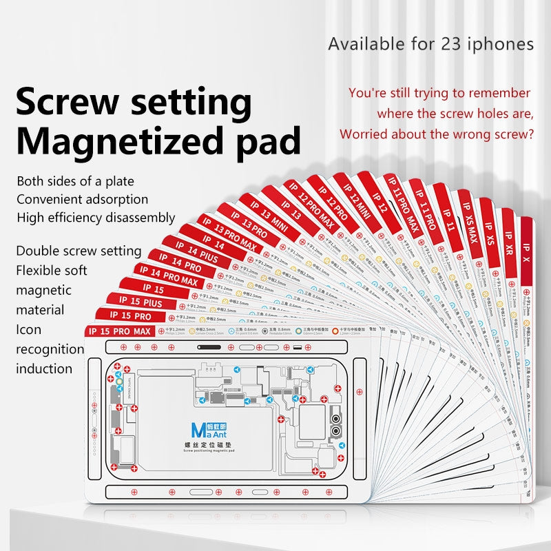 For iPhone 15 Double-sided Screw Positioning Flexible Magnetic Pad