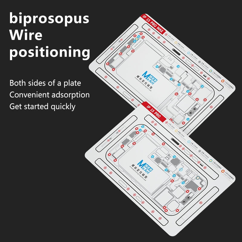 For iPhone 15 Pro Double-sided Screw Positioning Flexible Magnetic Pad