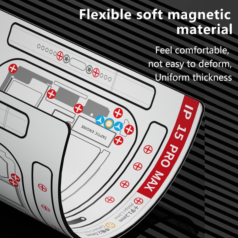 For iPhone 15 Plus Double-sided Screw Positioning Flexible Magnetic Pad