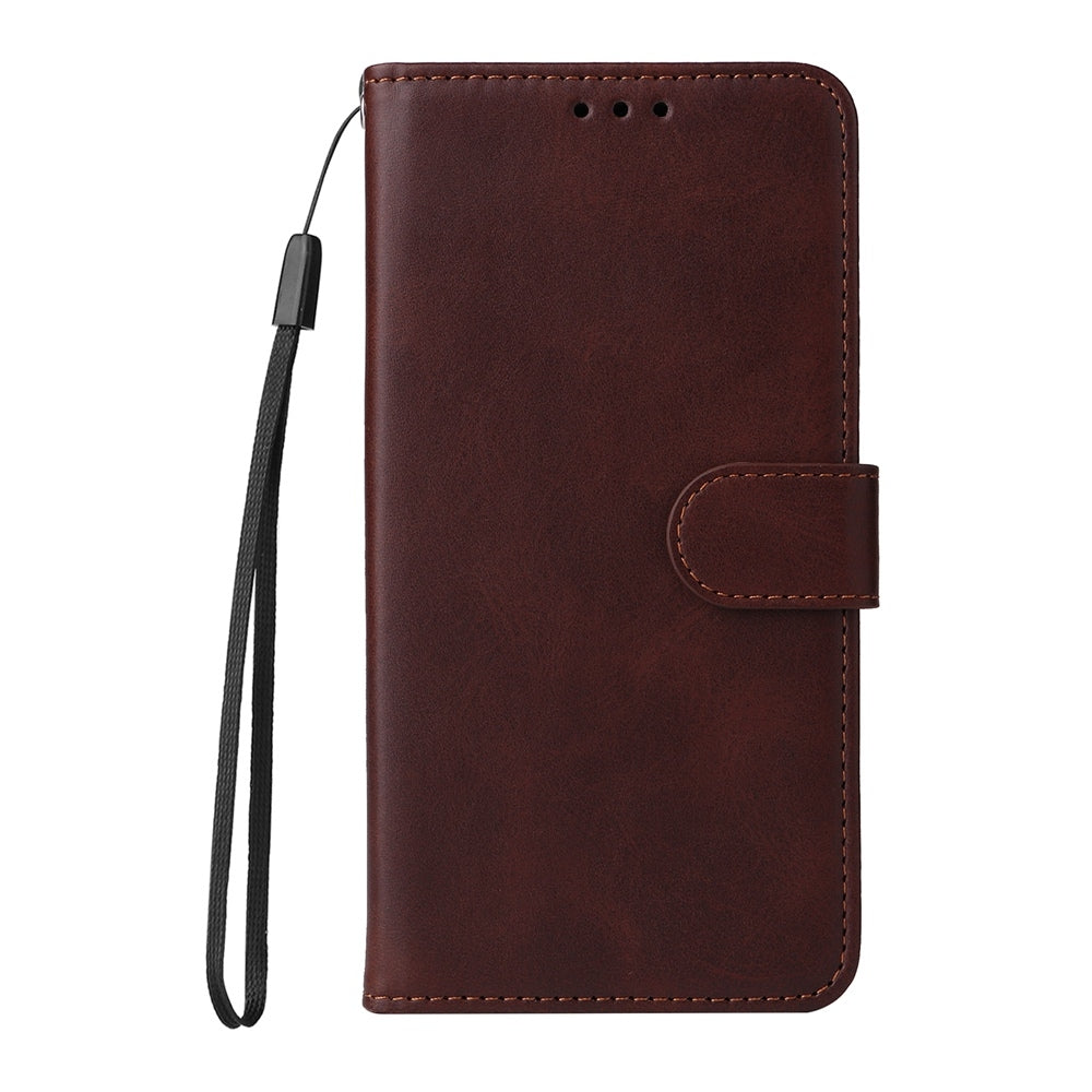 For Redmi 14C 4G Classic Calf Texture Flip Leather Phone Case(Brown)