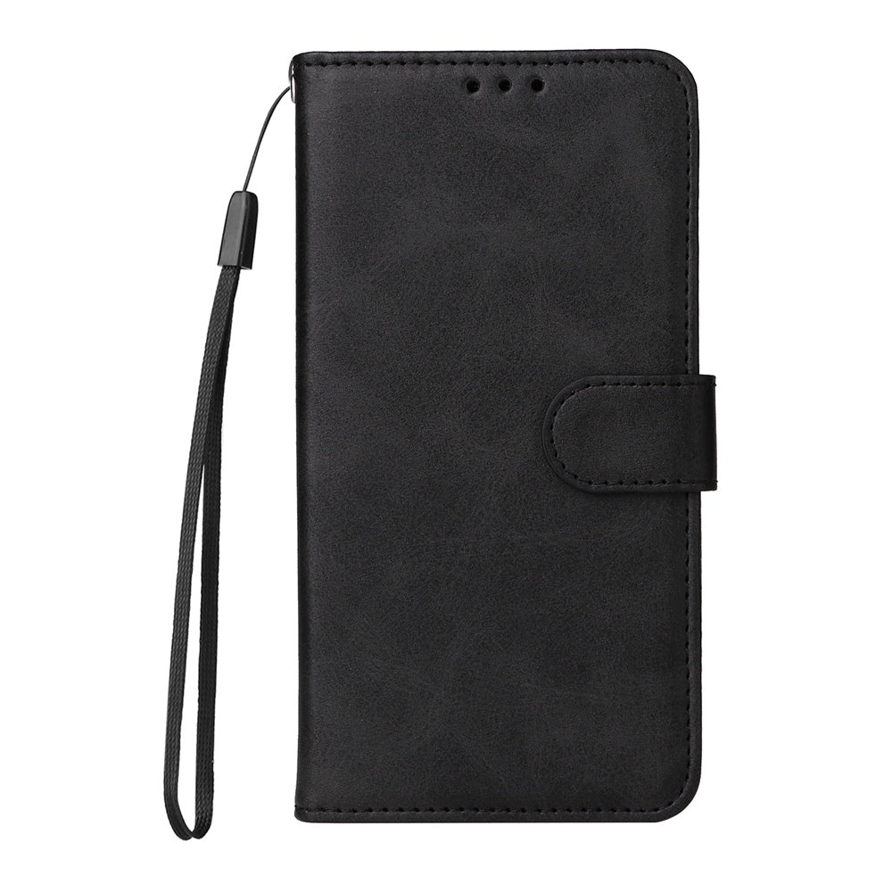 For Redmi 14C 4G Classic Calf Texture Flip Leather Phone Case(Black)