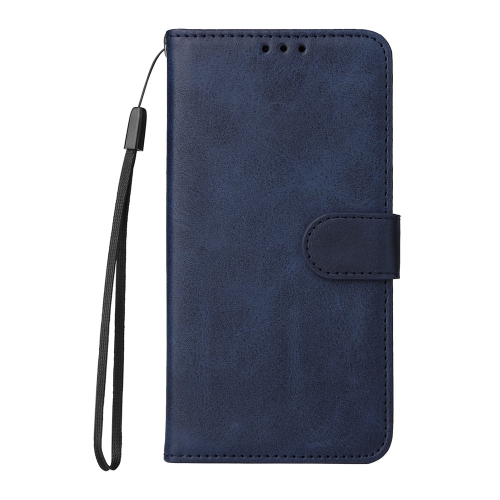 For Redmi 14C 4G Classic Calf Texture Flip Leather Phone Case(Blue)