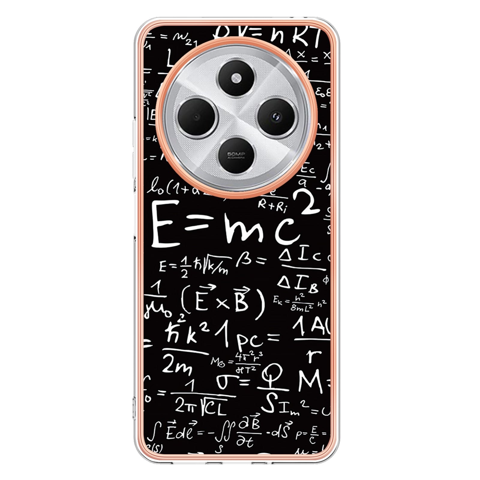 For Redmi 14C 4G Electroplating Marble Dual-side IMD Phone Case(Equation)