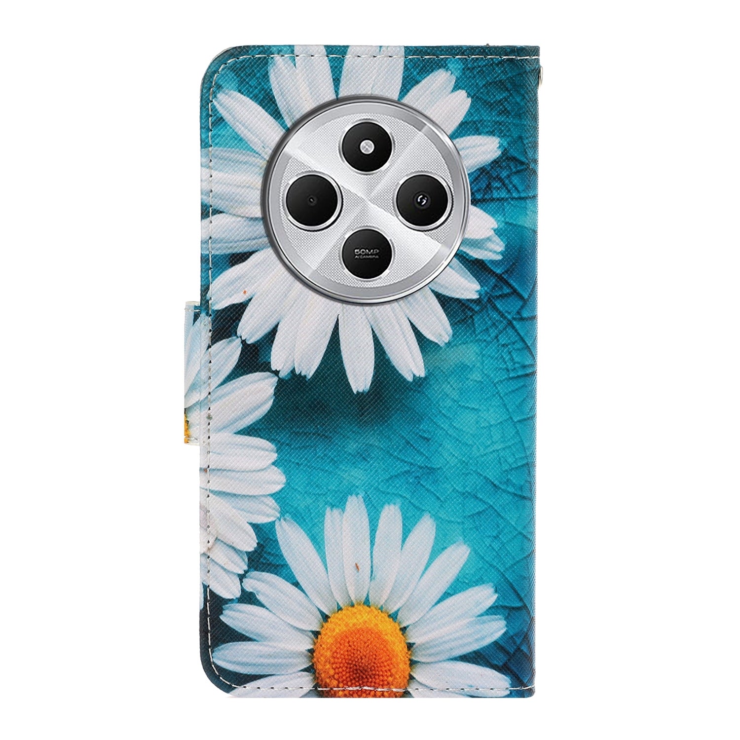 For Redmi 14C 4G Colored Drawing Pattern Leather Phone Case(Daisy)