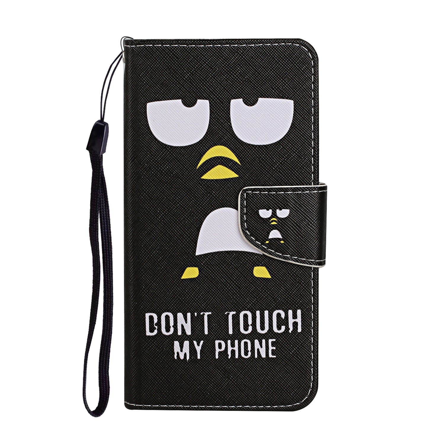 For Redmi 14C 4G Colored Drawing Pattern Leather Phone Case(Penguin)