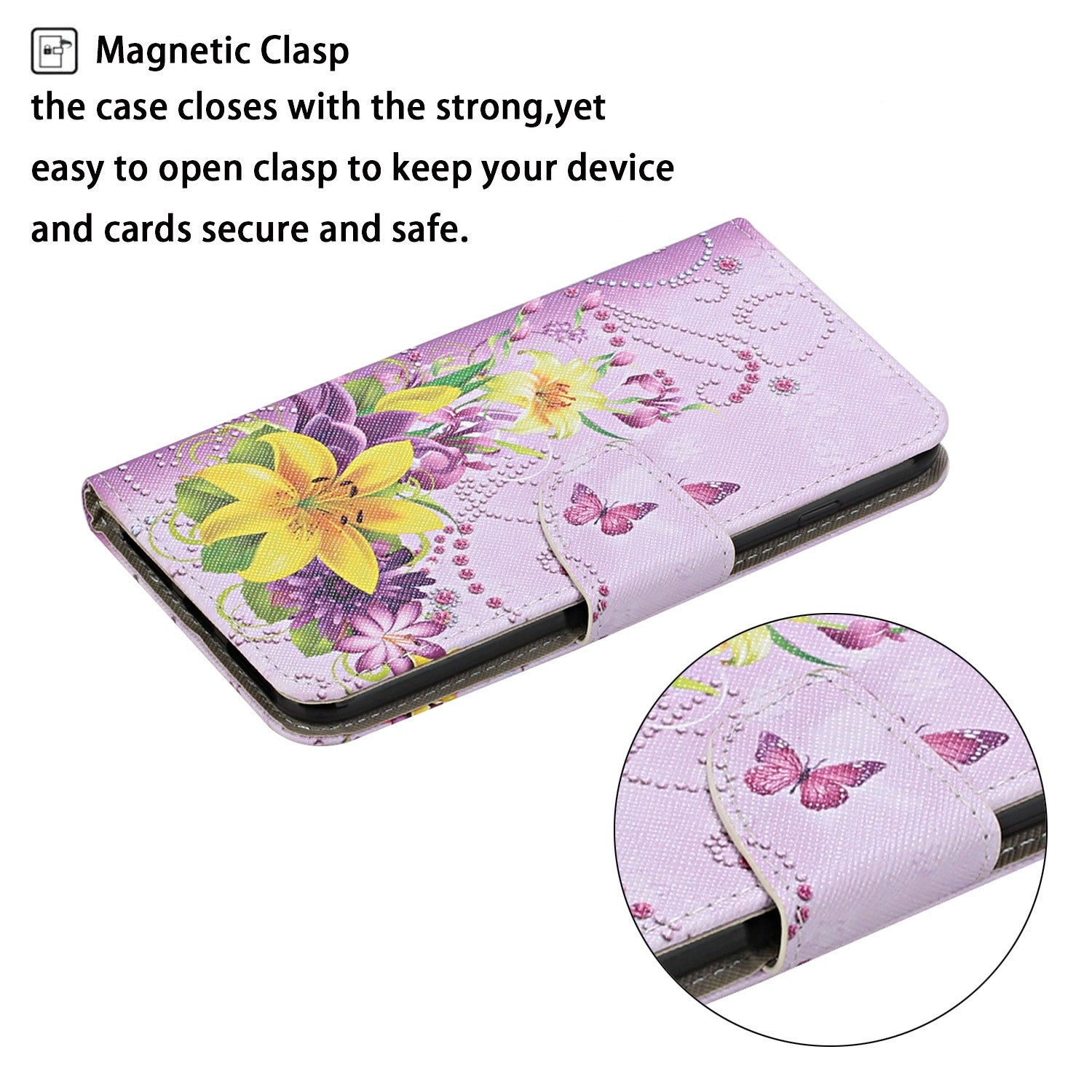 For Redmi 14C 4G Colored Drawing Pattern Leather Phone Case(Yellow Flower Butterfly)