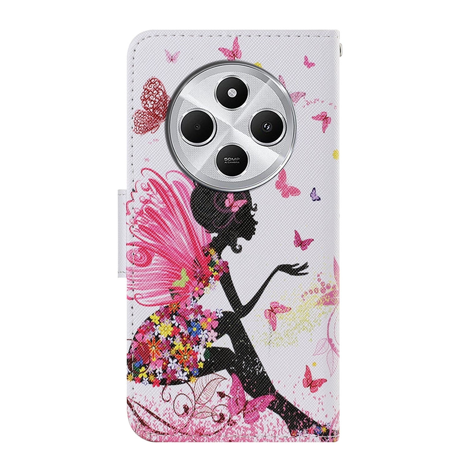 For Redmi 14C 4G Colored Drawing Pattern Leather Phone Case(Dancing Girl)