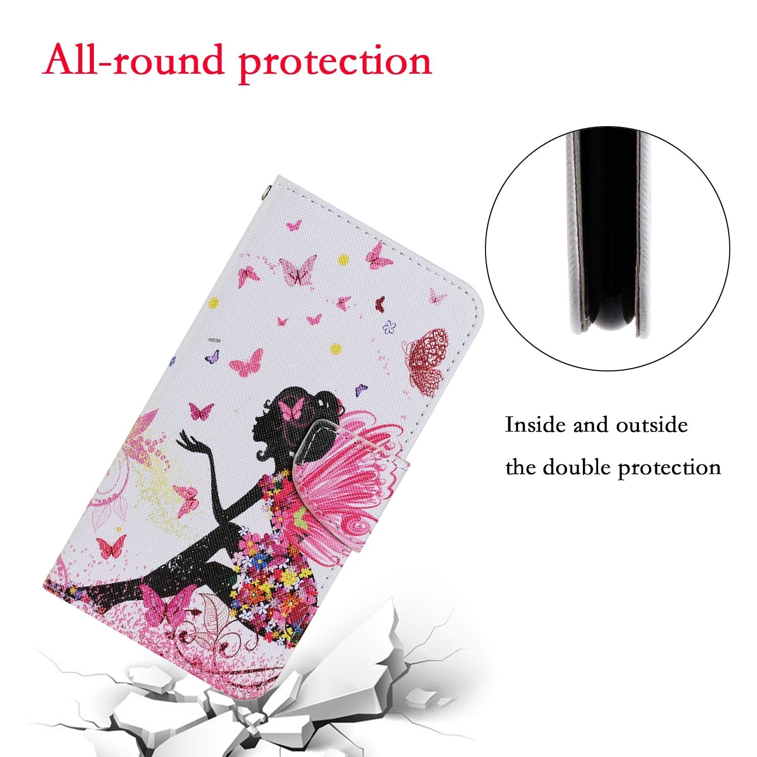 For Redmi 14C 4G Colored Drawing Pattern Leather Phone Case(Dancing Girl)