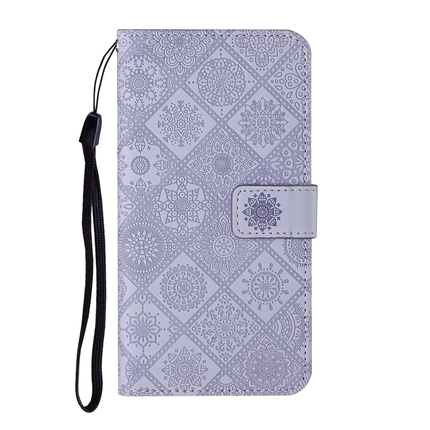 For Redmi 14C 4G Ethnic Style Embossed Pattern Leather Phone Case(Purple)