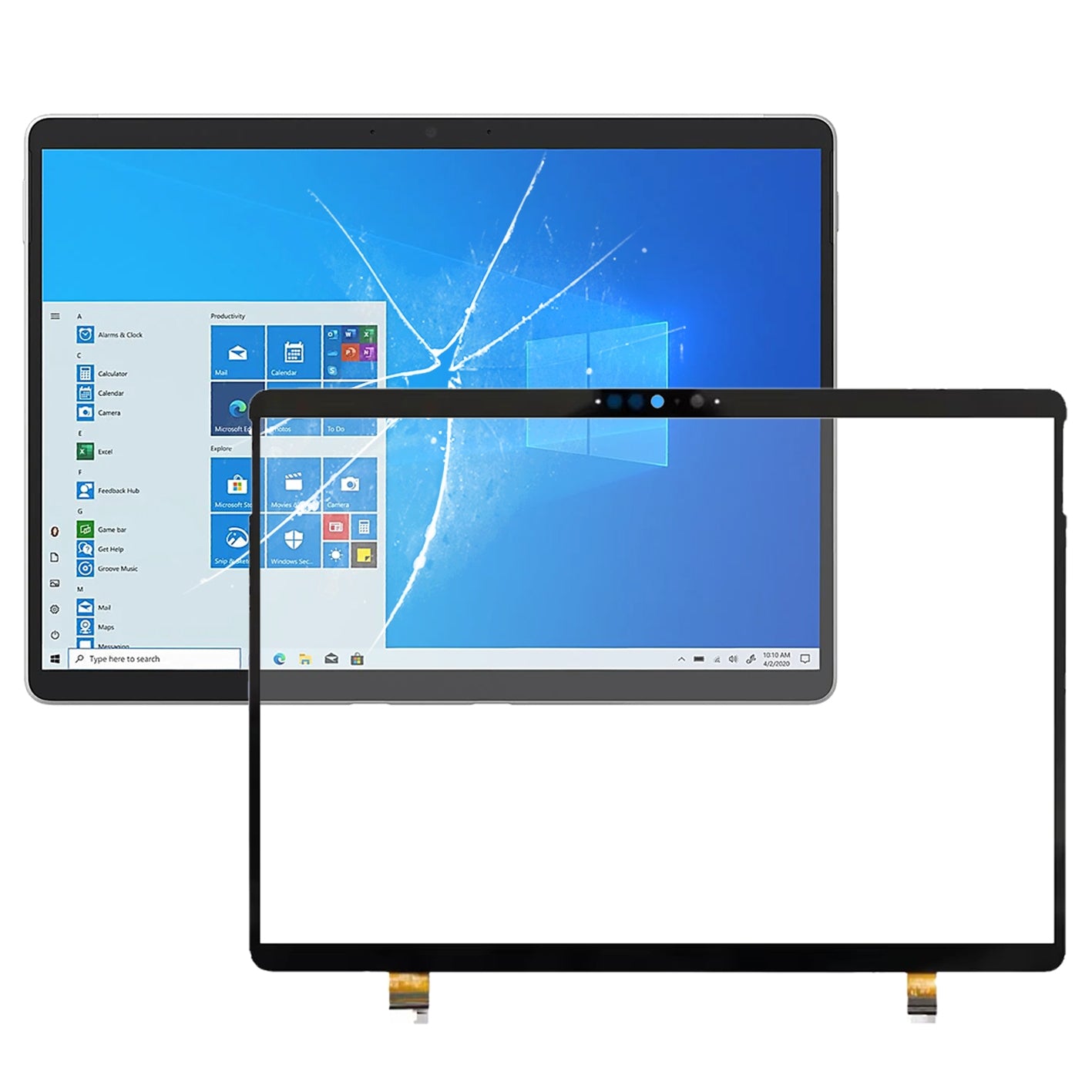 For MicroSurface Pro 8 1983 Touch Panel with OCA Optically Clear Adhesive