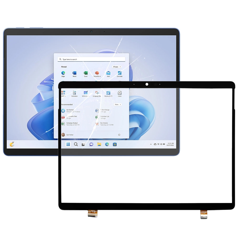 For MicroSurface Pro 9 2038 2023 Touch Panel with OCA Optically Clear Adhesive