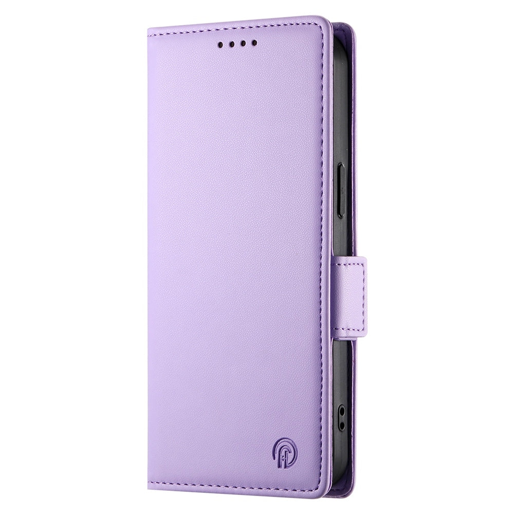 For Redmi 14C 4G Side Buckle Magnetic Frosted Leather Phone Case(Purple)