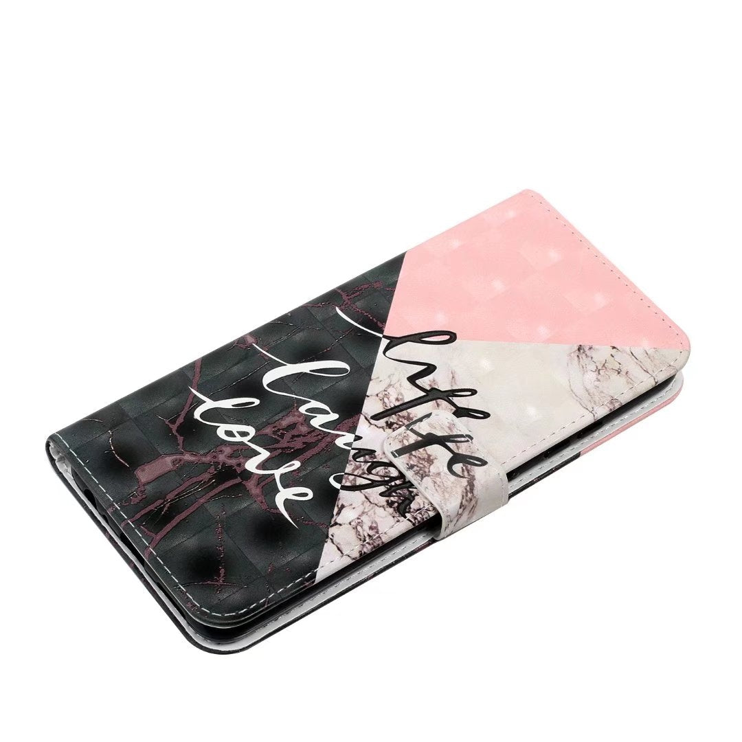 For Redmi 14C 4G Oil Embossed 3D Drawing Leather Phone Case(Stitching Marble)