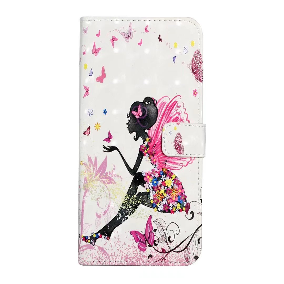 For Redmi 14C 4G Oil Embossed 3D Drawing Leather Phone Case(Flower Fairy)