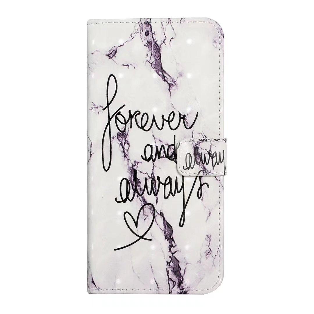 For Redmi 14C 4G Oil Embossed 3D Drawing Leather Phone Case(Words Marble)