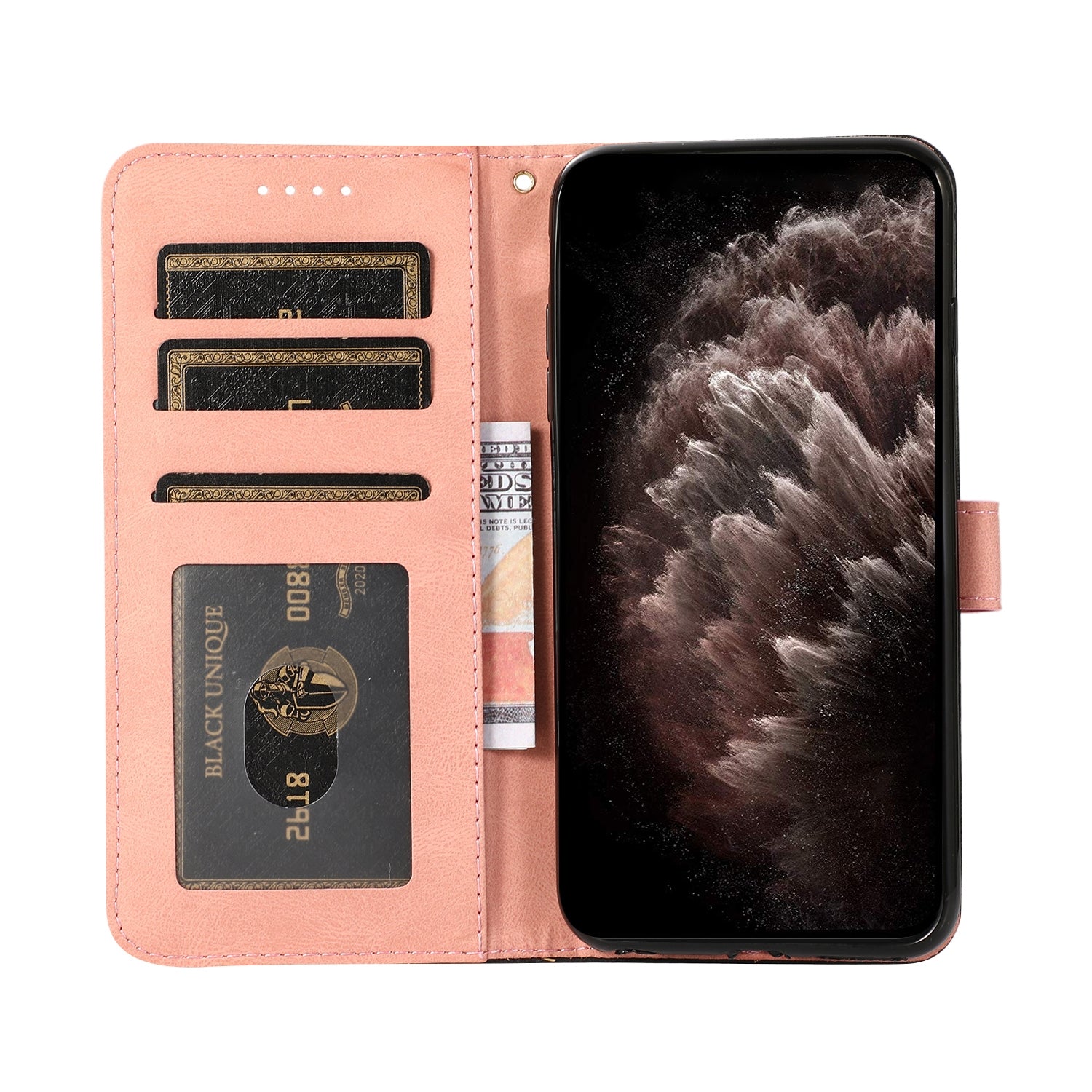 For Redmi 14C 4G Dual-color Stitching Leather Phone Case(Black Rose Gold)