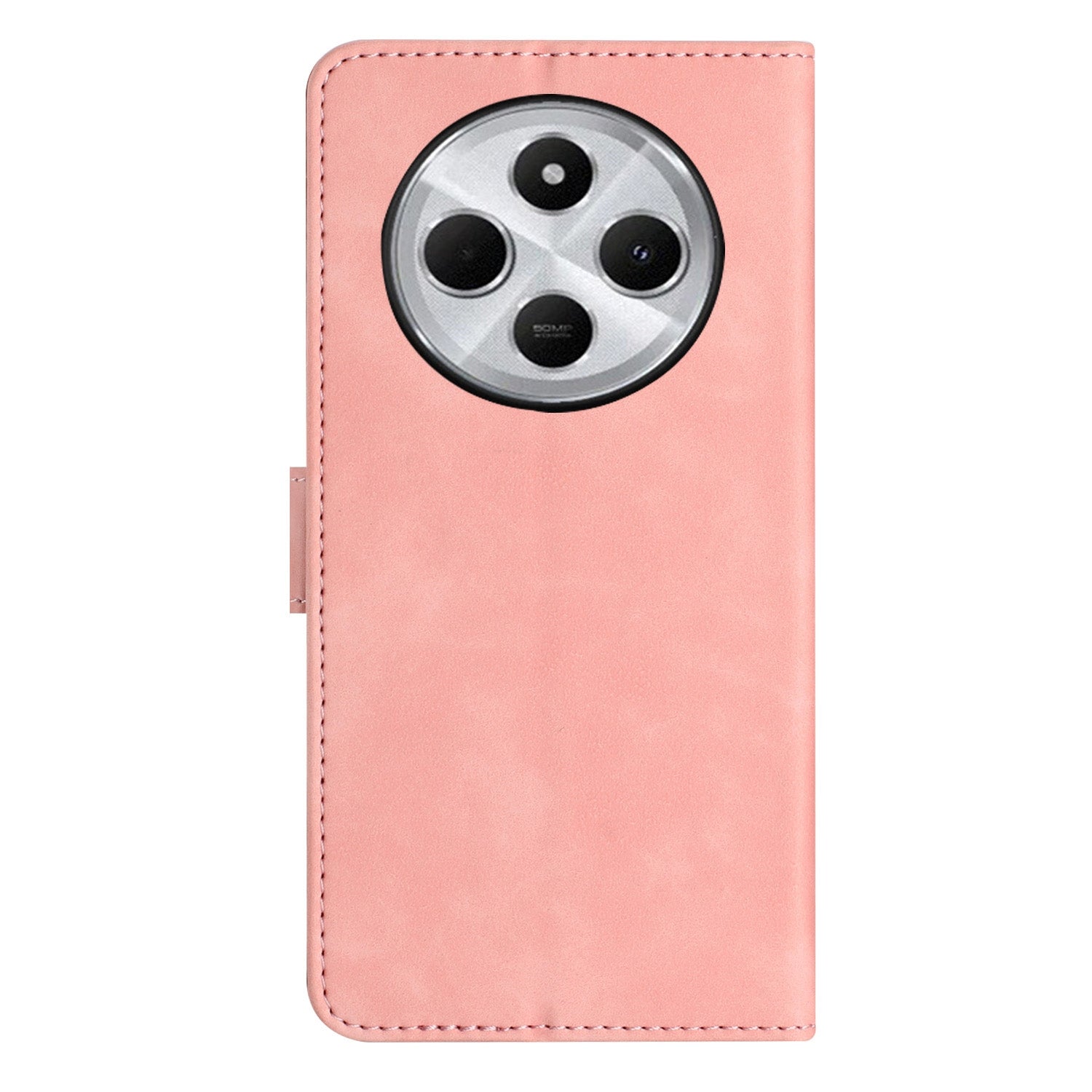 For Redmi 14C 4G Seven Butterflies Embossed Leather Phone Case(Pink)