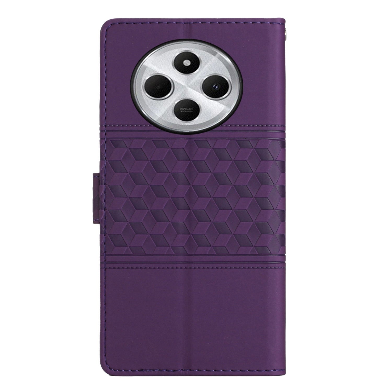 For Redmi 14C 4G Diamond Embossed Skin Feel Leather Phone Case(Purple)