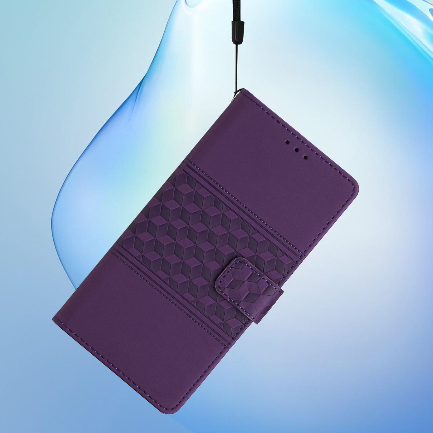 For Redmi 14C 4G Diamond Embossed Skin Feel Leather Phone Case(Purple)