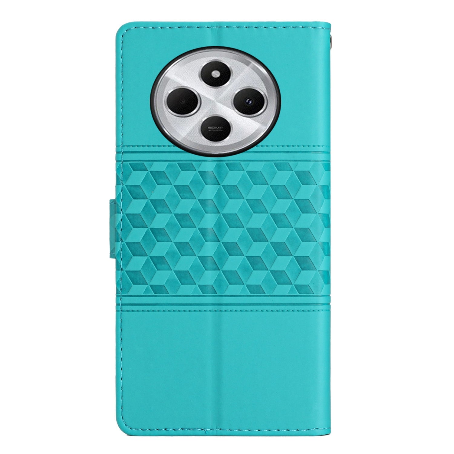 For Redmi 14C 4G Diamond Embossed Skin Feel Leather Phone Case(Blue)