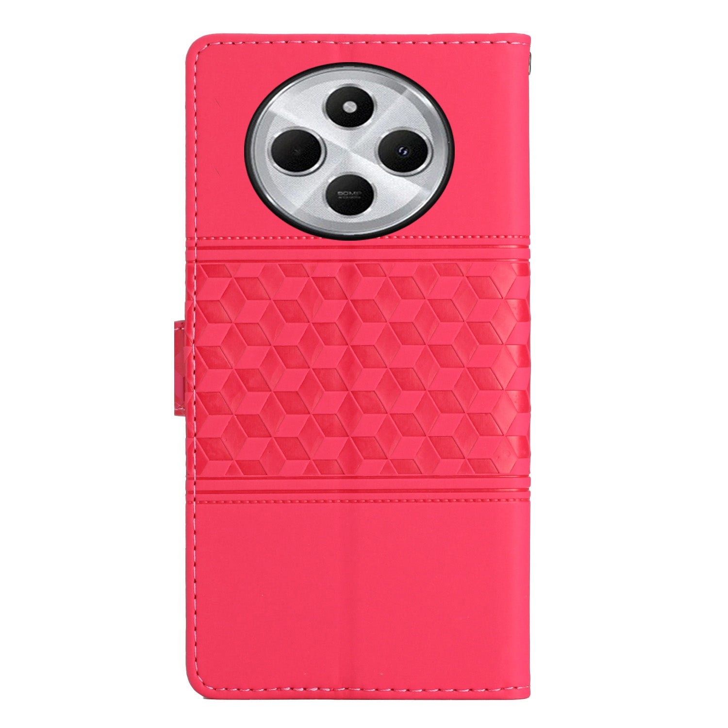 For Redmi 14C 4G Diamond Embossed Skin Feel Leather Phone Case(Red)