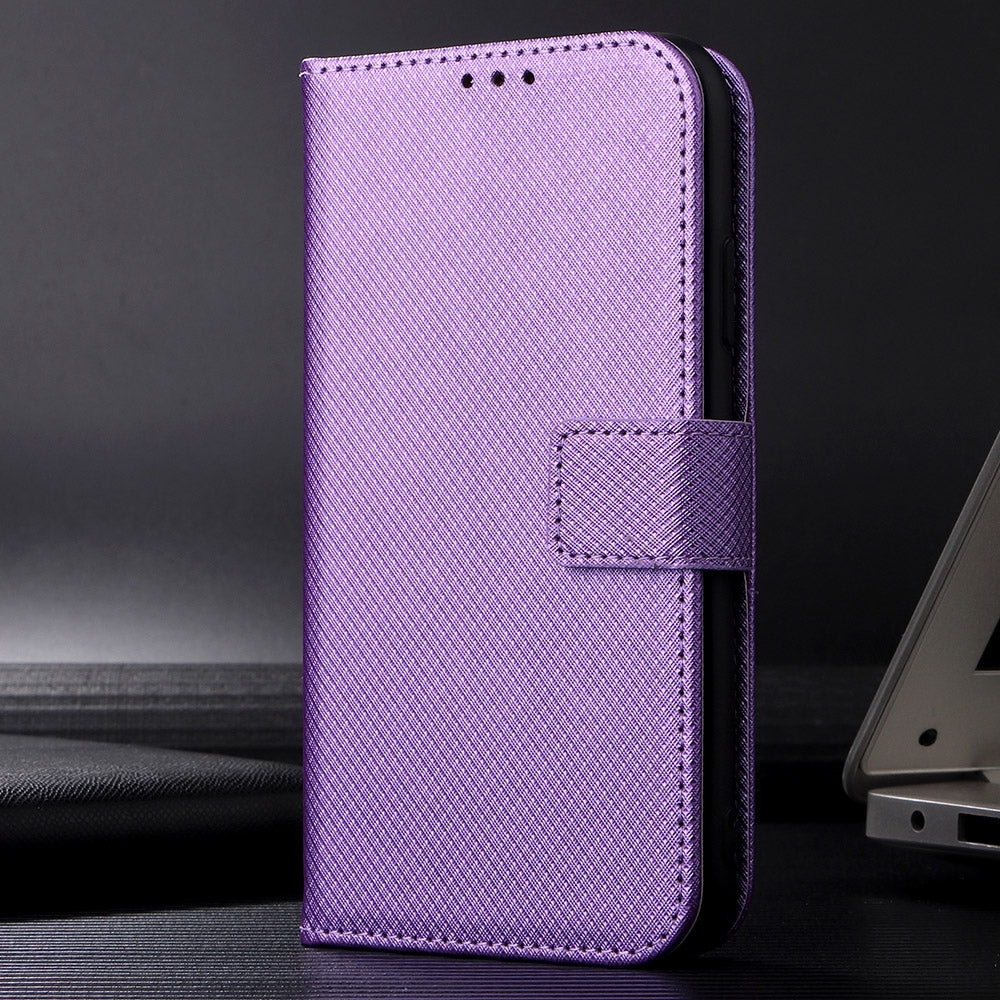 For Redmi 14C 4G Diamond Texture Leather Phone Case(Purple)