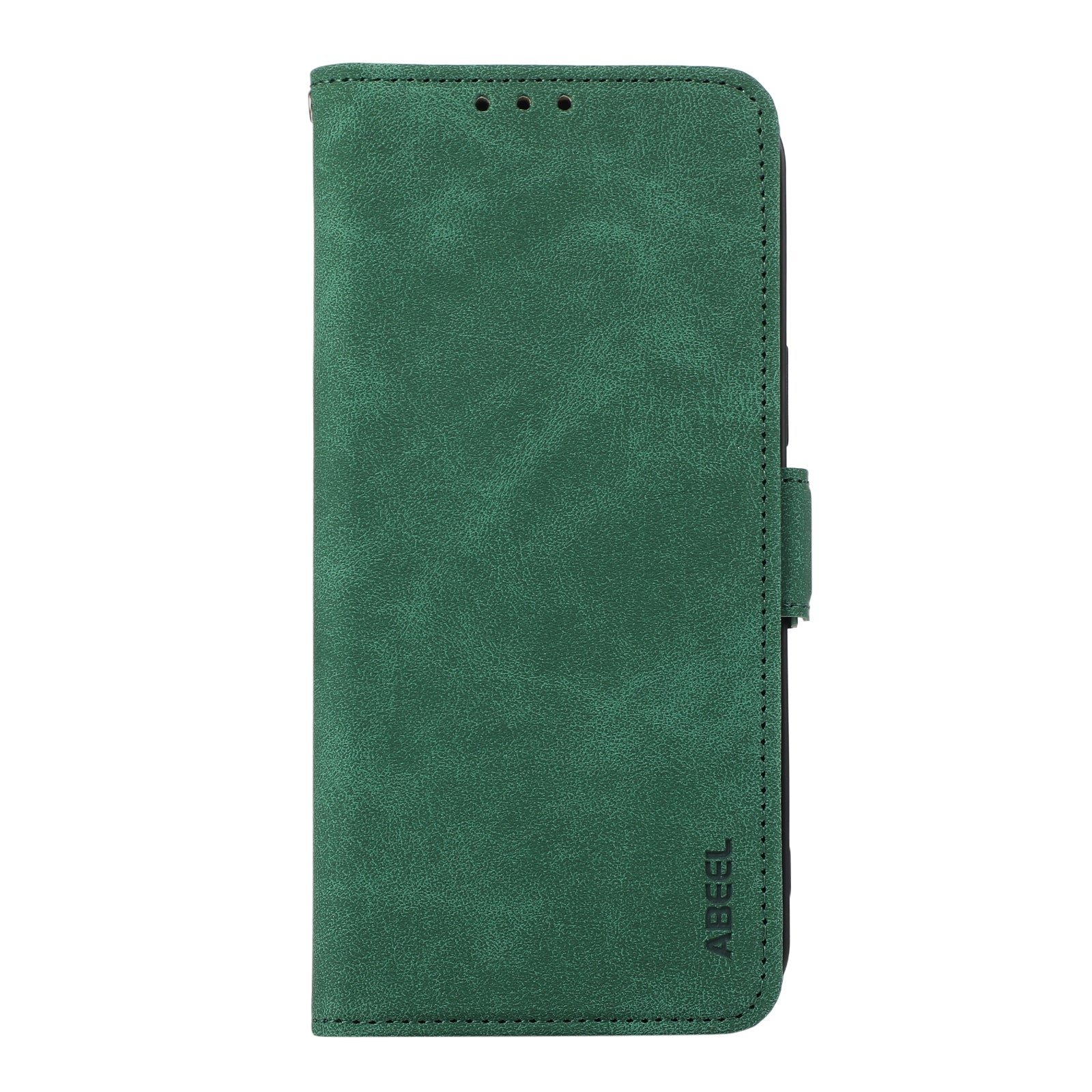 For Redmi 14C 4G ABEEL Frosted Magnetic RFID Leather Phone Case(Green)