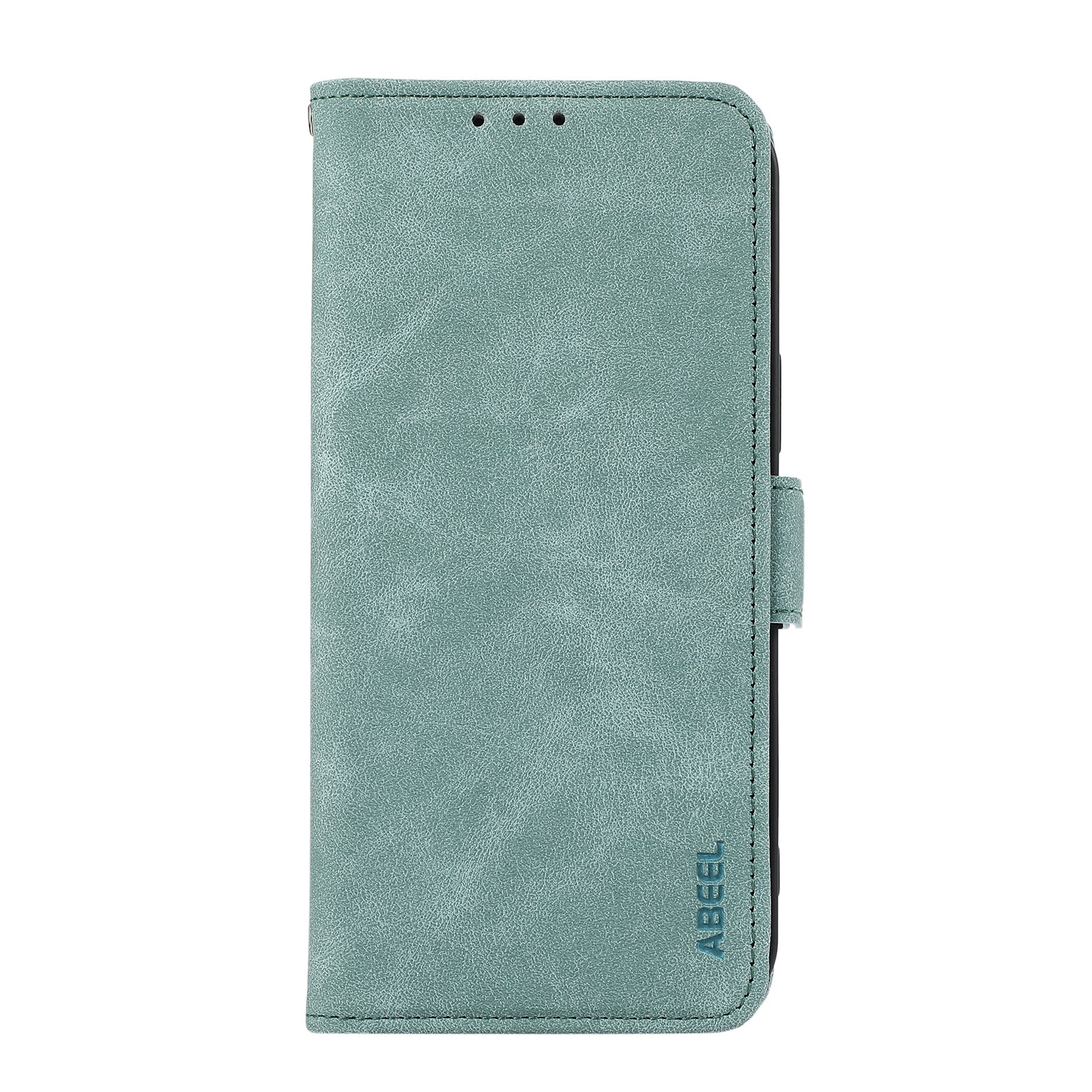 For Redmi 14C 4G ABEEL Frosted Magnetic RFID Leather Phone Case(Cyan)