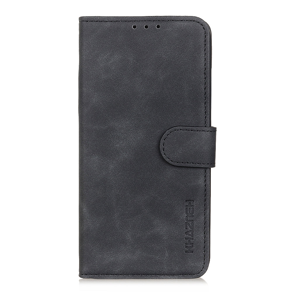 For Redmi 14C 4G KHAZNEH Retro Texture Flip Leather Phone Case(Black)