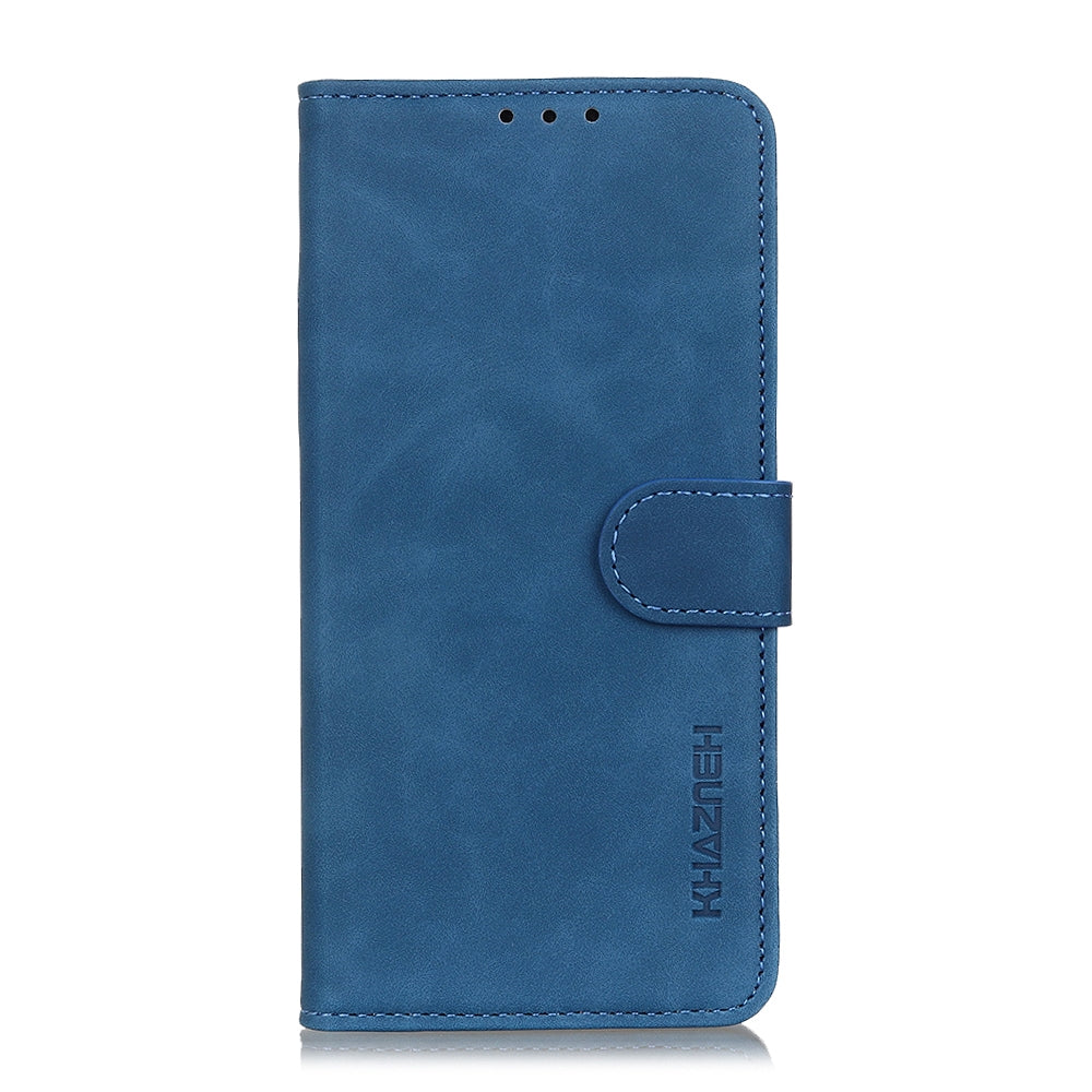 For Redmi 14C 4G KHAZNEH Retro Texture Flip Leather Phone Case(Blue)