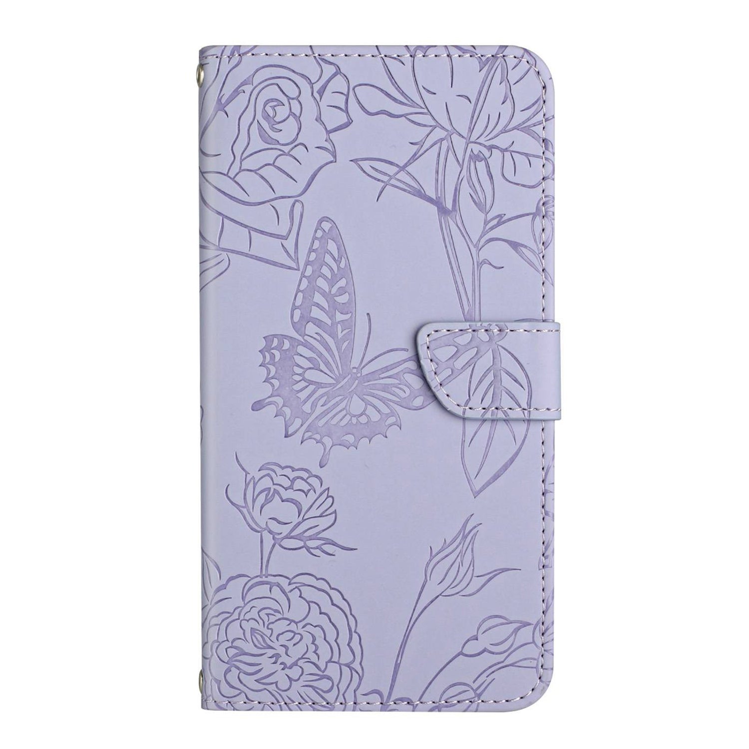 For Redmi 14C 4G Skin Feel Butterfly Embossed Flip Leather Phone Case(Purple)