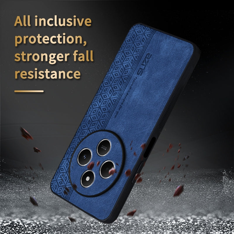 For Redmi 14C 4G / 14R AZNS 3D Embossed Skin Feel Phone Case(Sapphire Blue)