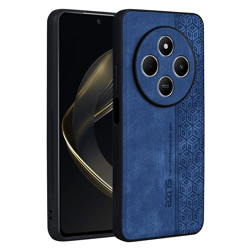 For Redmi 14C 4G / 14R AZNS 3D Embossed Skin Feel Phone Case(Sapphire Blue)