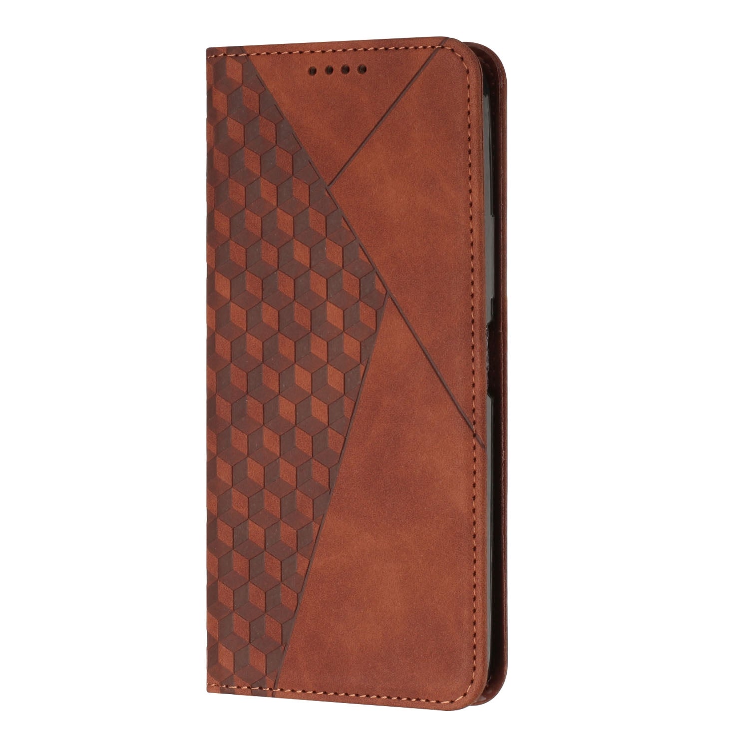 For Redmi 14C 4G Diamond Splicing Skin Feel Magnetic Leather Phone Case(Brown)