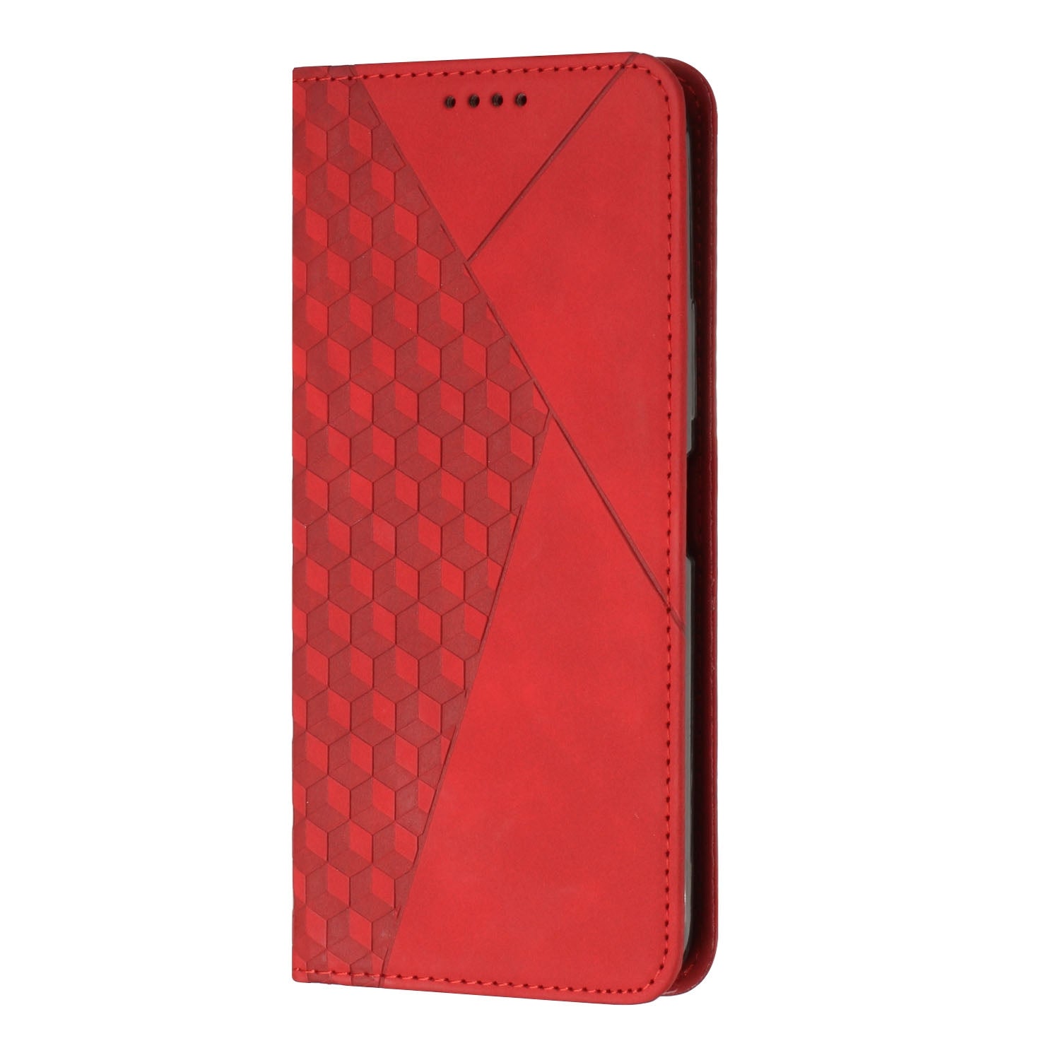 For Redmi 14C 4G Diamond Splicing Skin Feel Magnetic Leather Phone Case(Red)