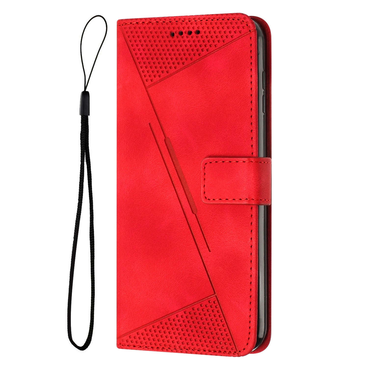 For Redmi 14C 4G Dream Triangle Leather Phone Case(Red)