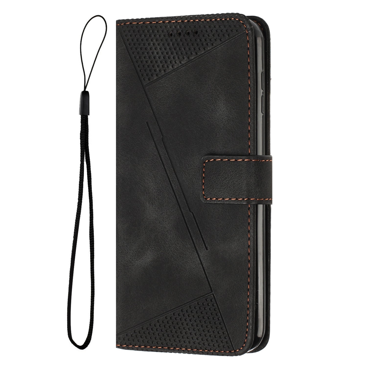 For Redmi 14C 4G Dream Triangle Leather Phone Case(Black)