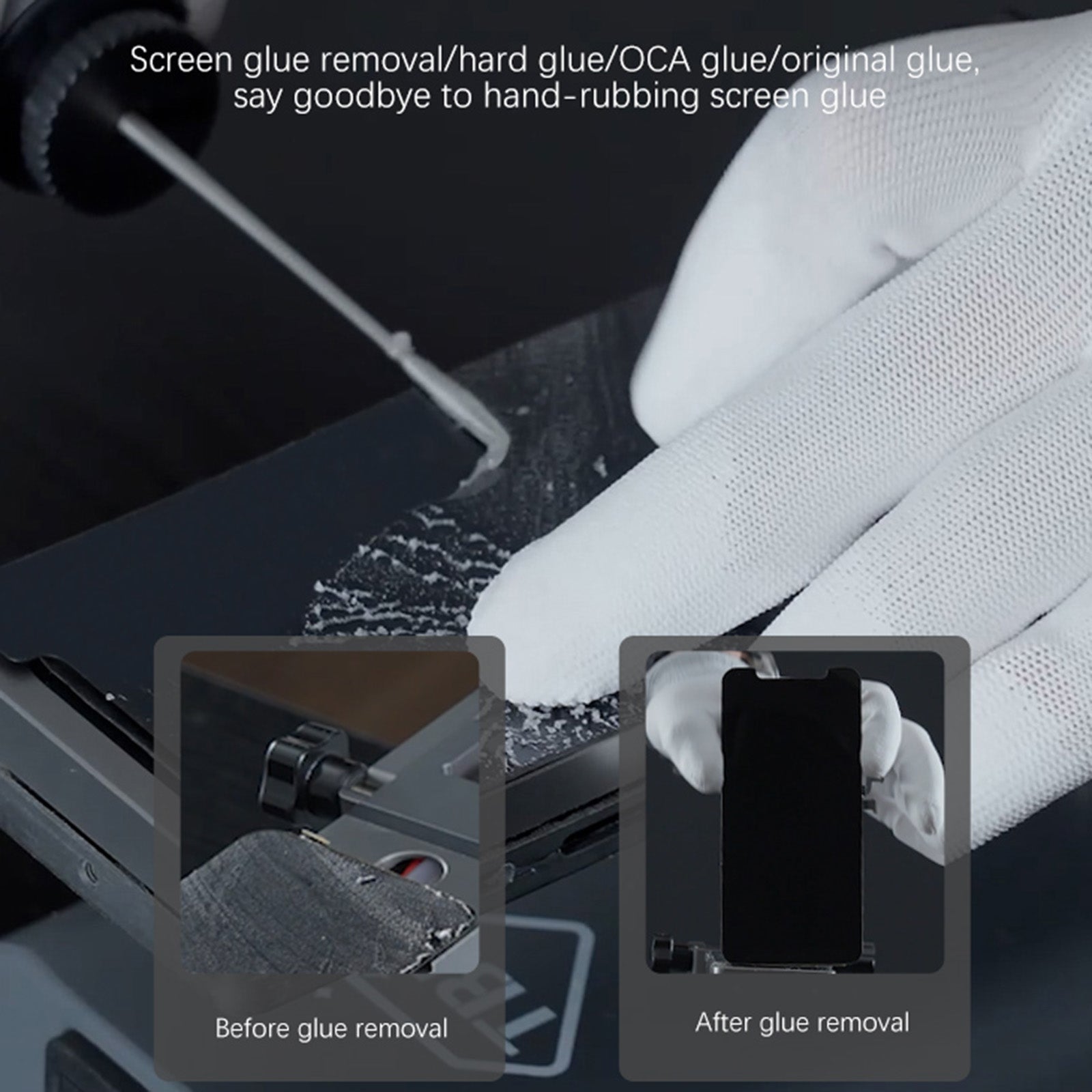 002 2 in 1 Electric OCA Glue Remover Machine, Plug:EU Plug