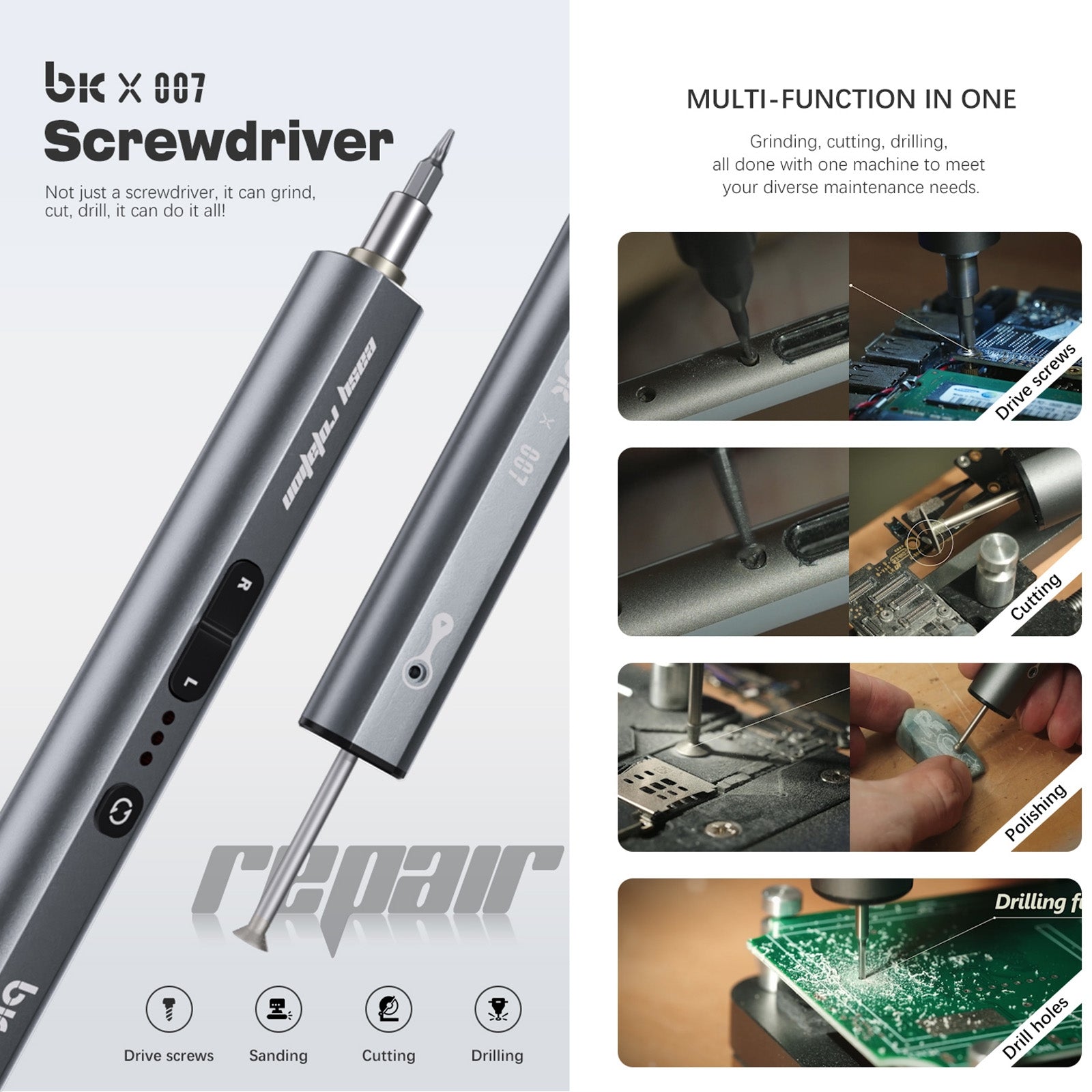 007 Adjustable Multifunctional Grinding Screwdriver Set