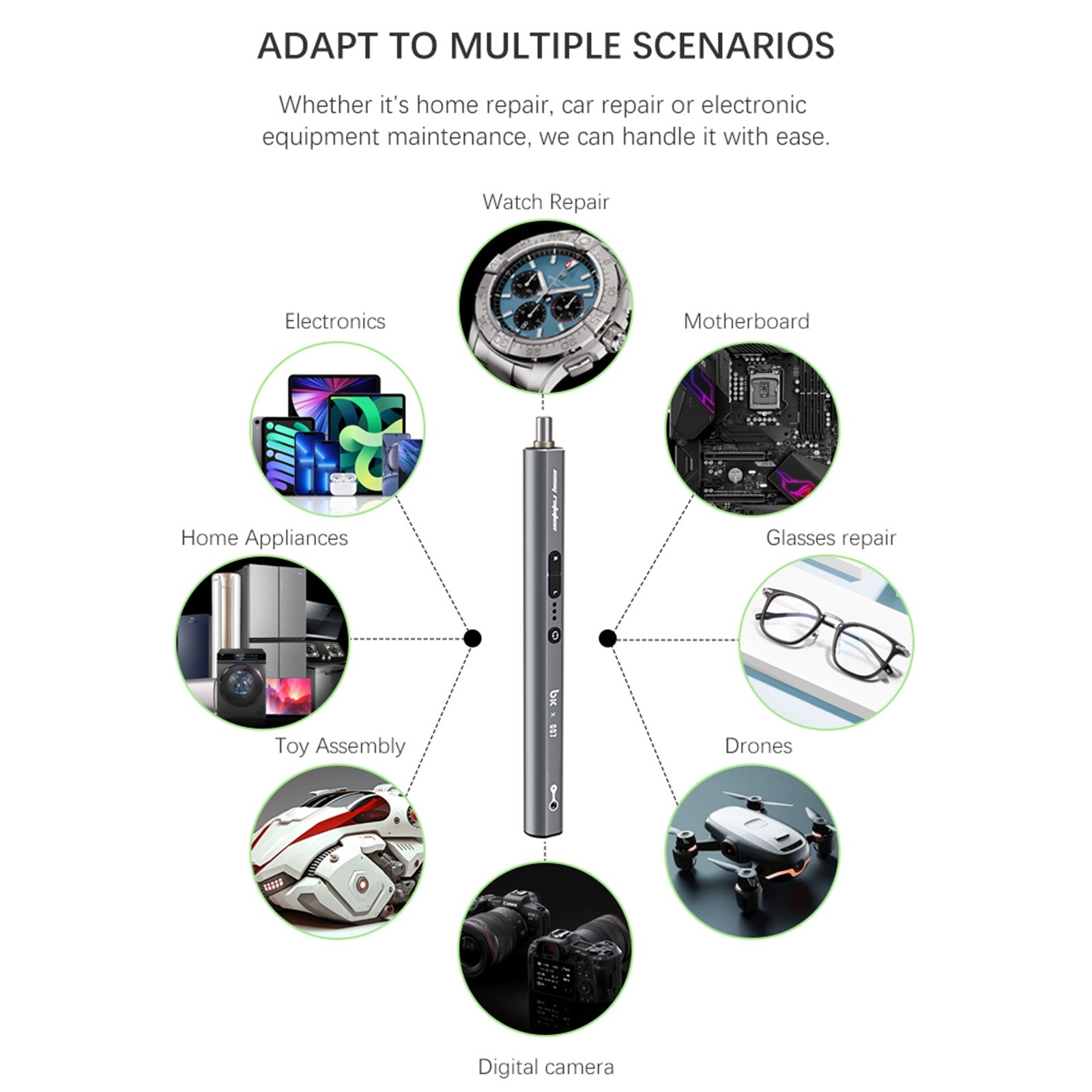 007 Adjustable Multifunctional Grinding Screwdriver Set