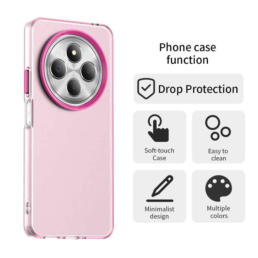 For Redmi 14C 4G Candy PC Hybrid TPU Shockproof Phone Case(Red)