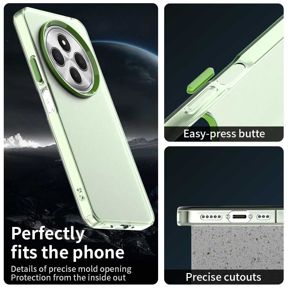 For Redmi 14C 4G Candy PC Hybrid TPU Shockproof Phone Case(Green)