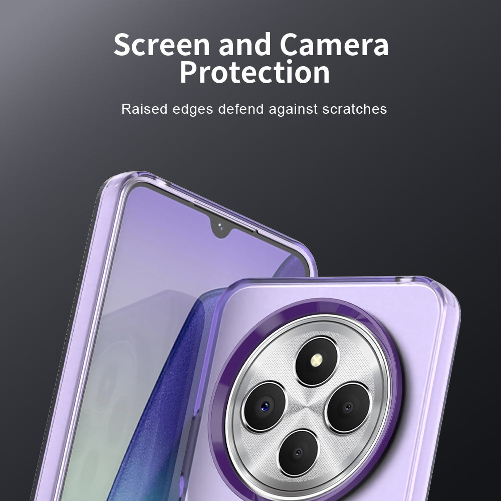 For Redmi 14C 4G Candy PC Hybrid TPU Shockproof Phone Case(Purple)