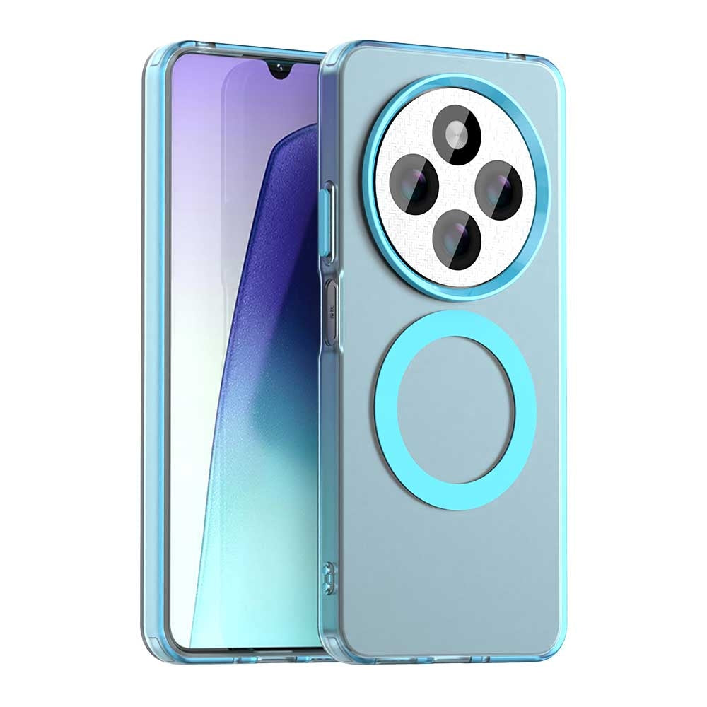 For Redmi 14C 4G Candy Magsafe PC Hybrid TPU Phone Case(Blue)