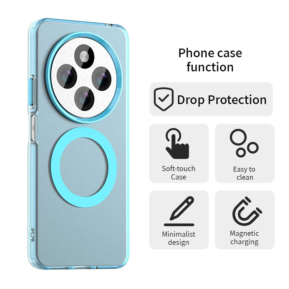 For Redmi 14C 4G Candy Magsafe PC Hybrid TPU Phone Case(Blue)