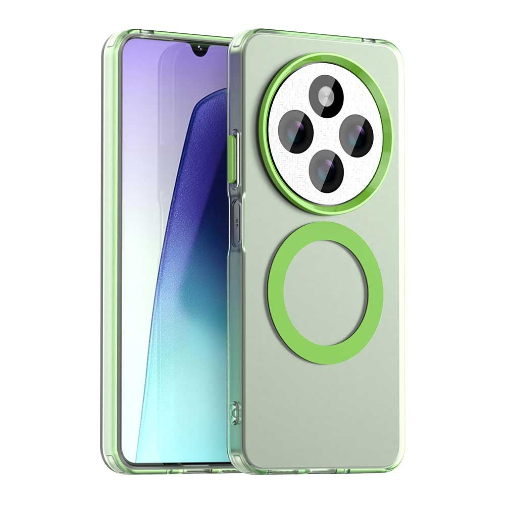 For Redmi 14C 4G Candy Magsafe PC Hybrid TPU Phone Case(Green)