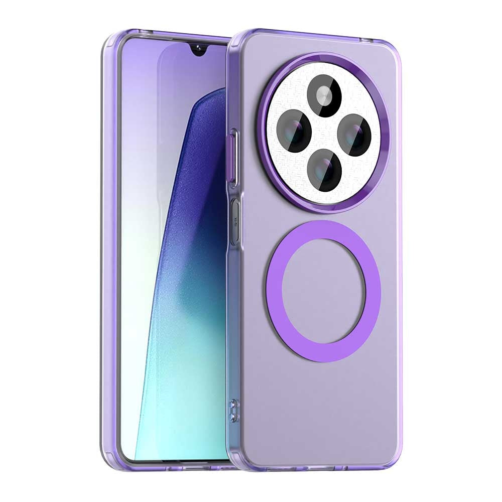 For Redmi 14C 4G Candy Magsafe PC Hybrid TPU Phone Case(Purple)