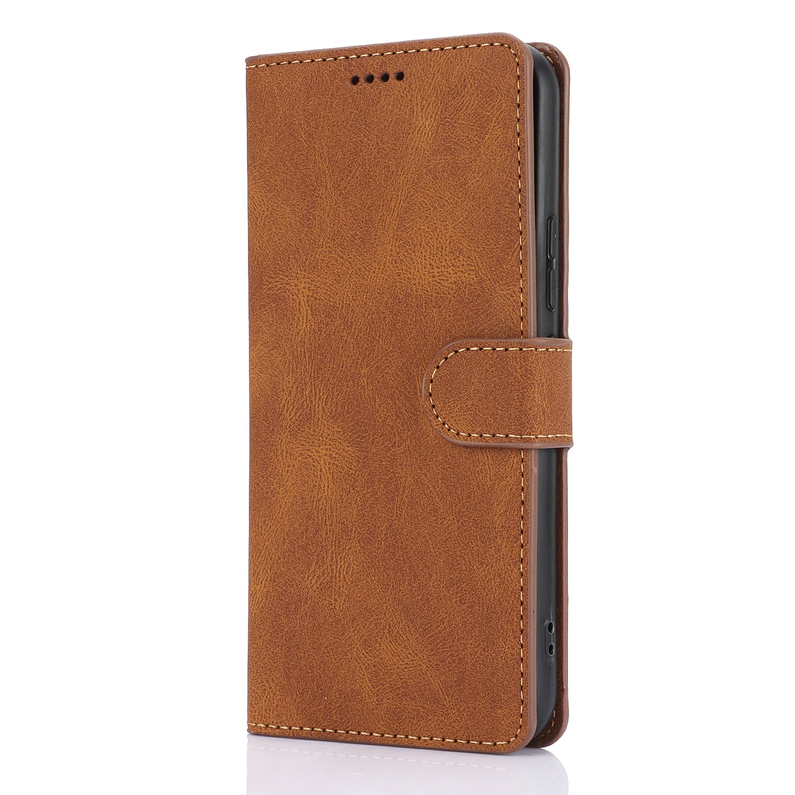 For Redmi 14C 4G Fantasy Skin-feel Calfskin Texture Leather Phone Case(Brown)