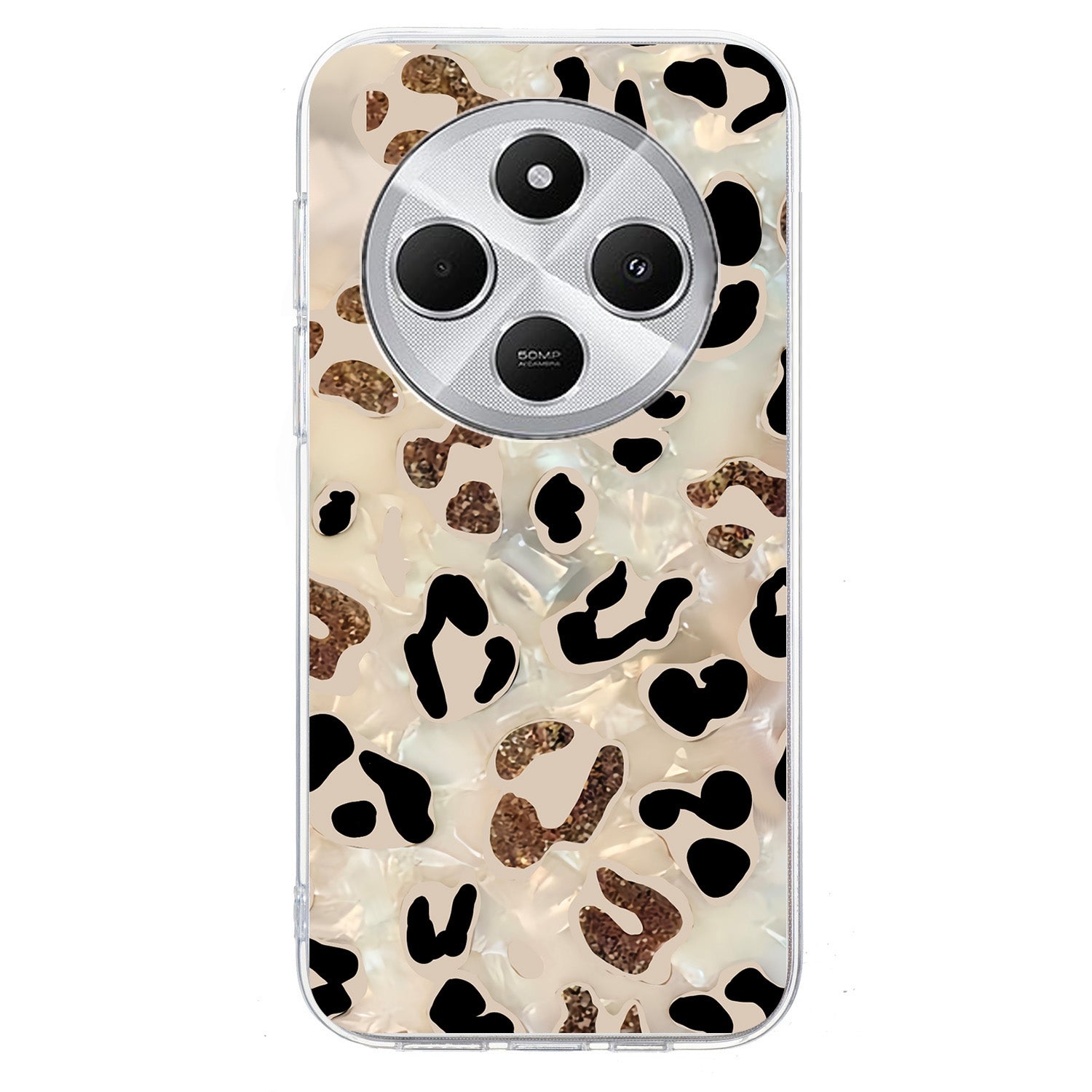 For Redmi 14C 4G Colorful Painting Pattern TPU Phone Case(Leopard)