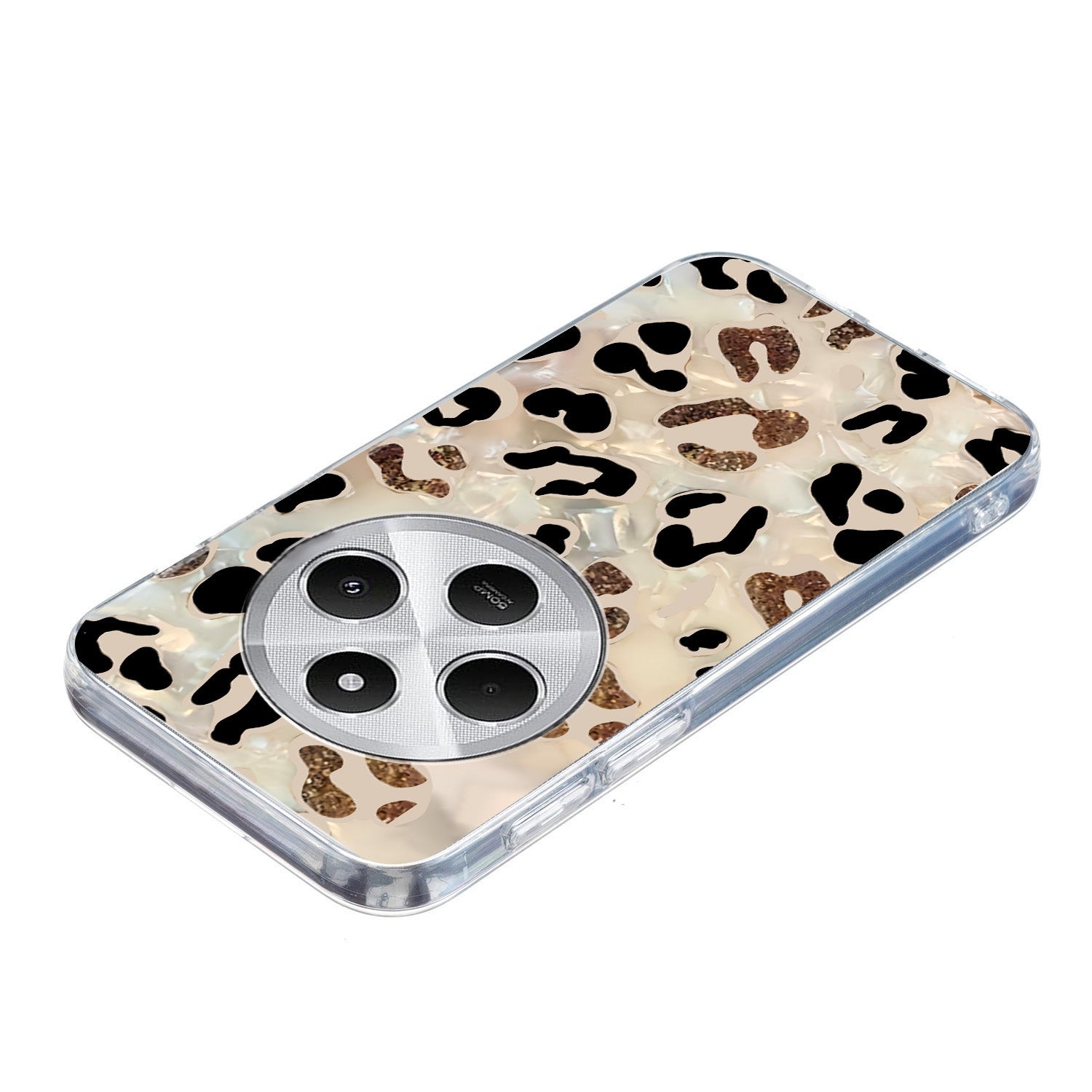 For Redmi 14C 4G Colorful Painting Pattern TPU Phone Case(Leopard)